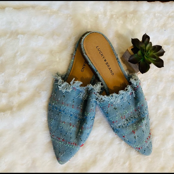 Lucky Brand Bapsee Canvas Slides - Picture 3 of 8